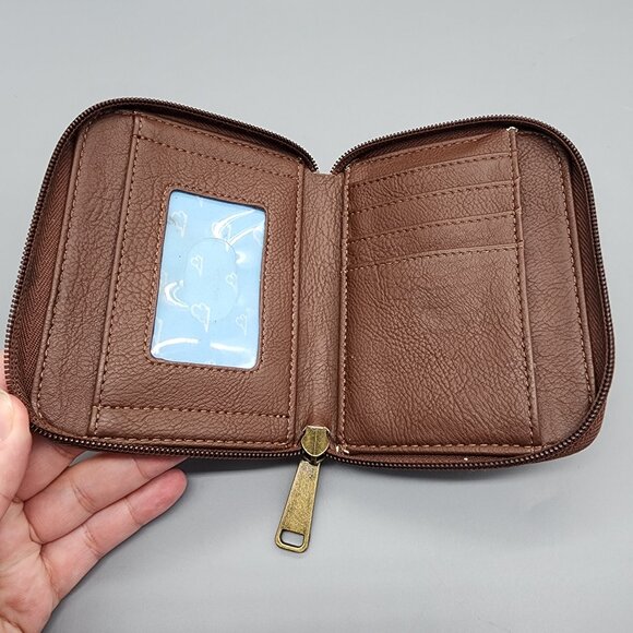 Disney Loungefly Toy Story Brown Zip Wallet Bo Peep Woody Buzz Lightyear Patch - Picture 7 of 7